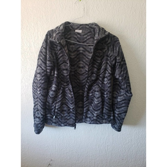 Columbia grey Aztec Zip up jacket with pockets size M - Picture 1 of 5